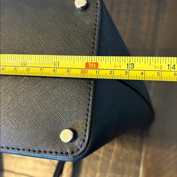 Kate Spade Black Leather Tote and Pouch - Picture 8 of 9